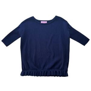 Lilly Pulitzer Tierneigh Sweater in Navy - Size S (5-6)